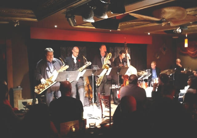 Saxophones playing at Lolita's Lounge