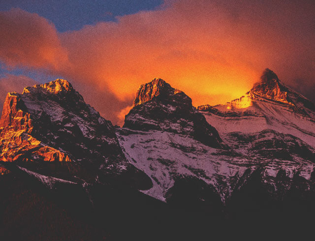 Three Sisters sunset