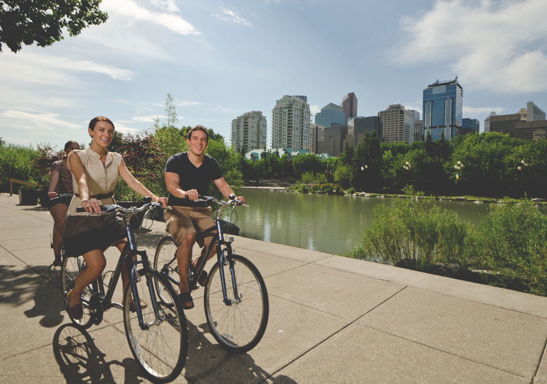 Prince’s Island Park by bike