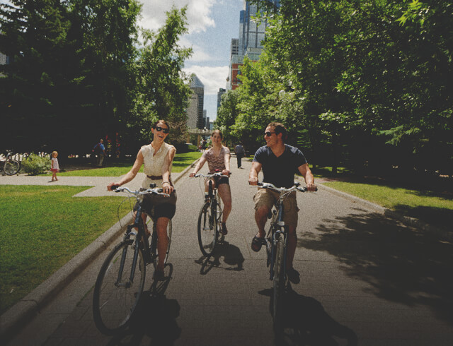 biking prince's island eau claire