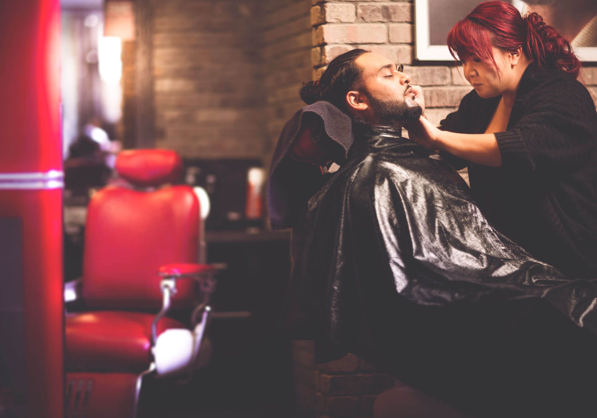 Get a hot shave at Tommy Gun’s Original Barber Shop at The CORE Shopping Centre.