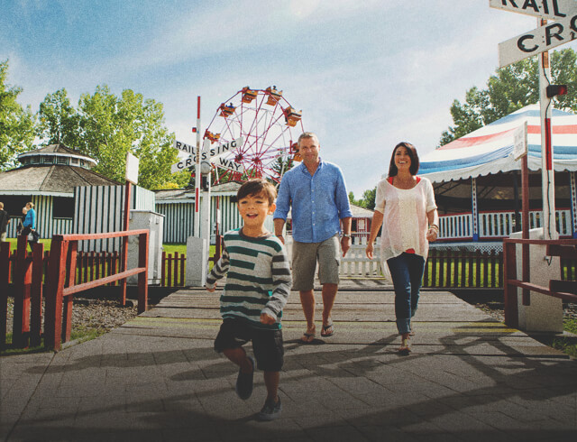 Family fun at the rides of Heritage Park
