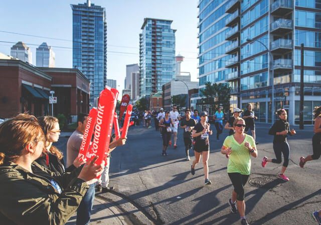 Scotiabank Calgary Marathon cheering