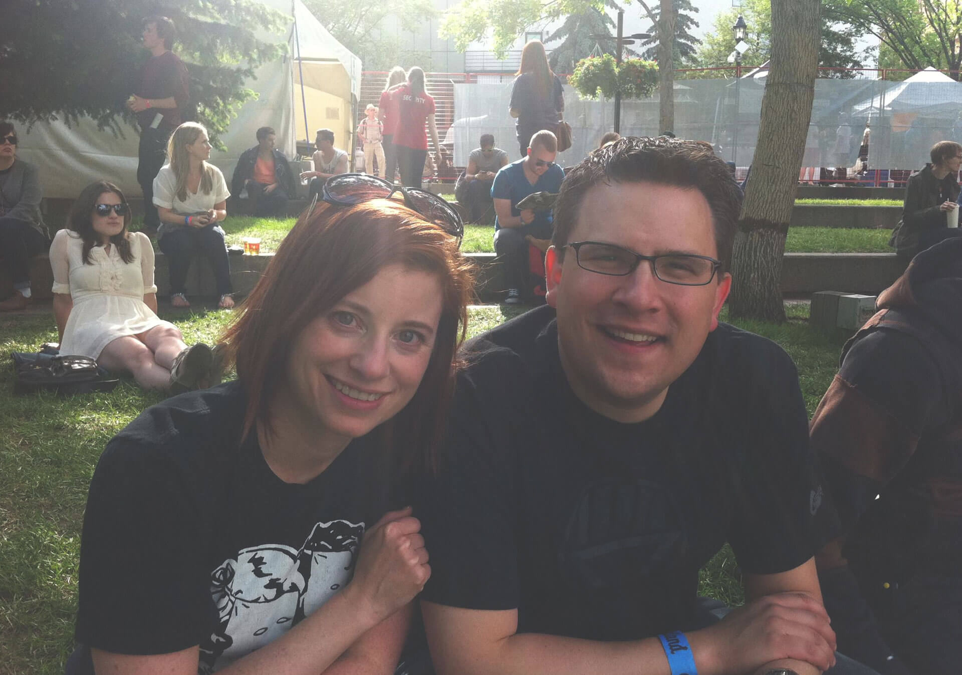 Taking in Sled Island in downtown Calgary