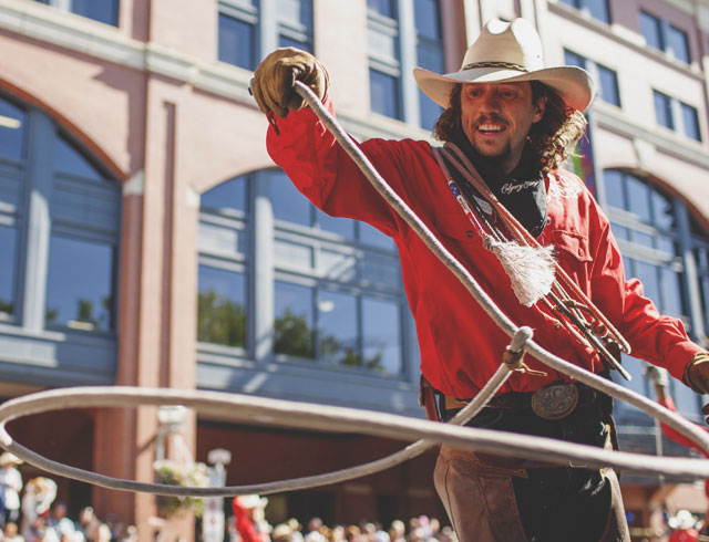 Calgary Stampede Parade Cowboy