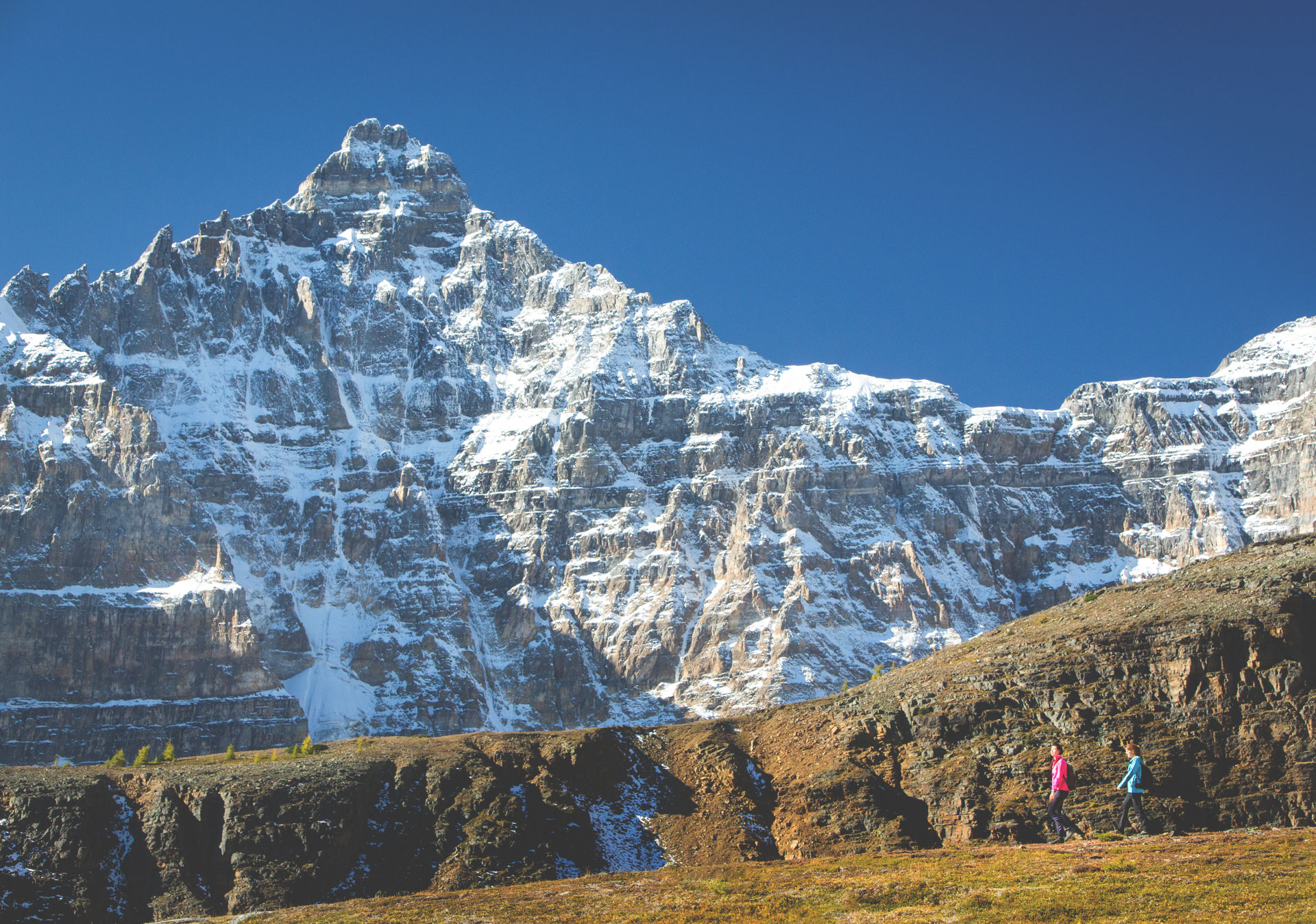 hiking in the Sentinel Pass in Banff National Park