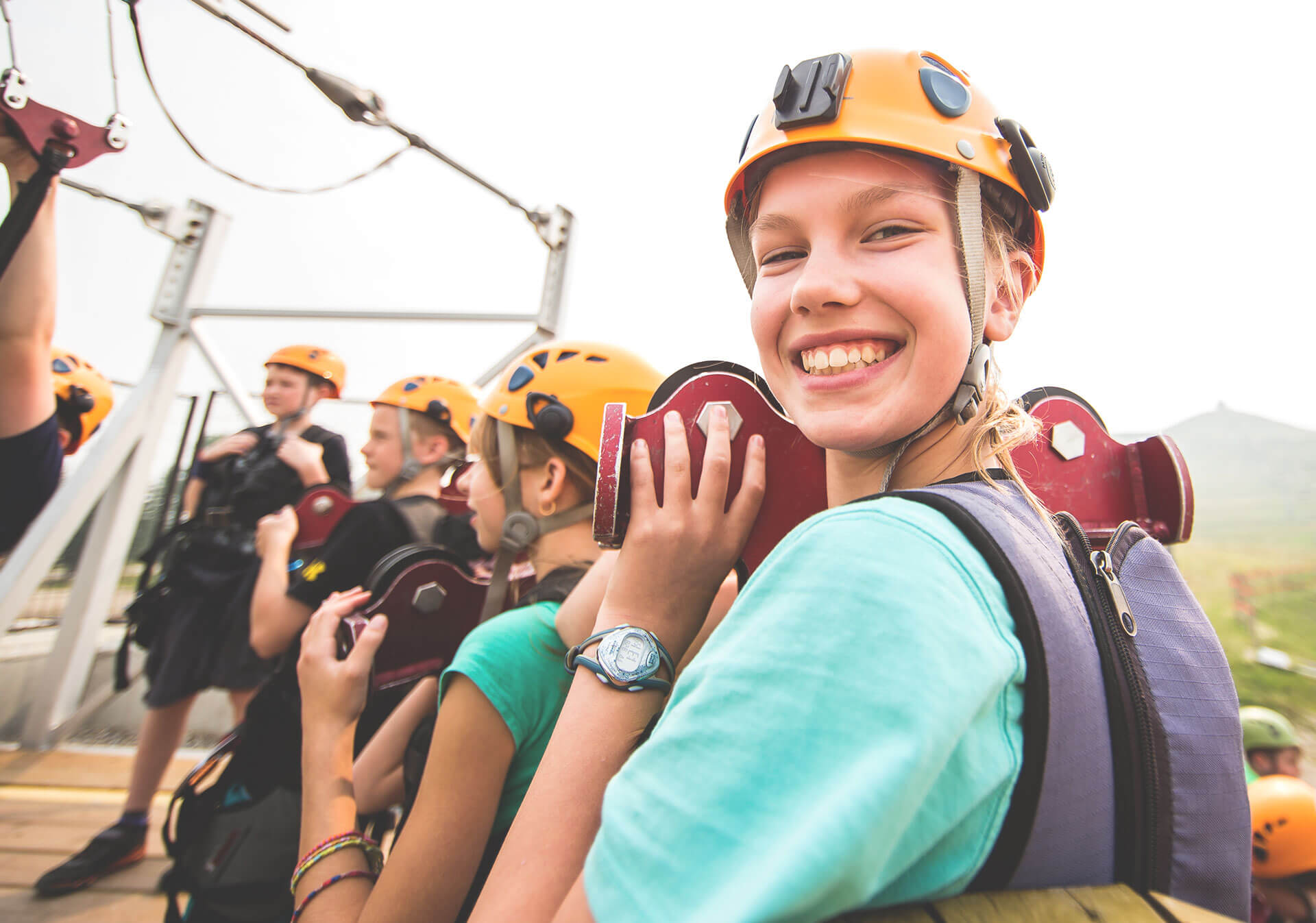 Ziplining at WinSport
