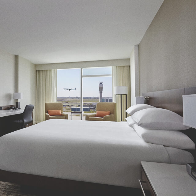 Calgary YYC Marriott in-terminal hotel accommodation