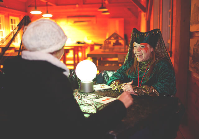 Ghouls' Night Out at Heritage Park fortune teller