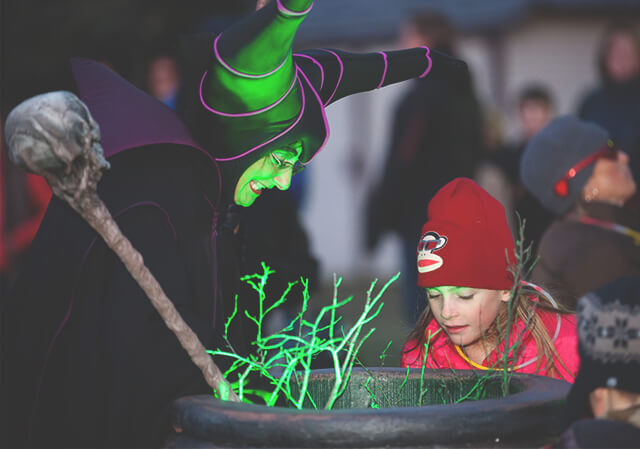 Ghouls' Night Out Witch at Heritage Park.