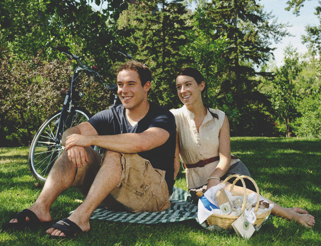 Put down a blanket and enjoy a picnic in Calgary.