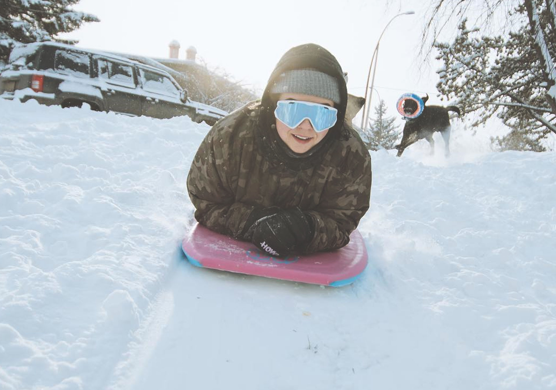 Toboggan in Calgary 