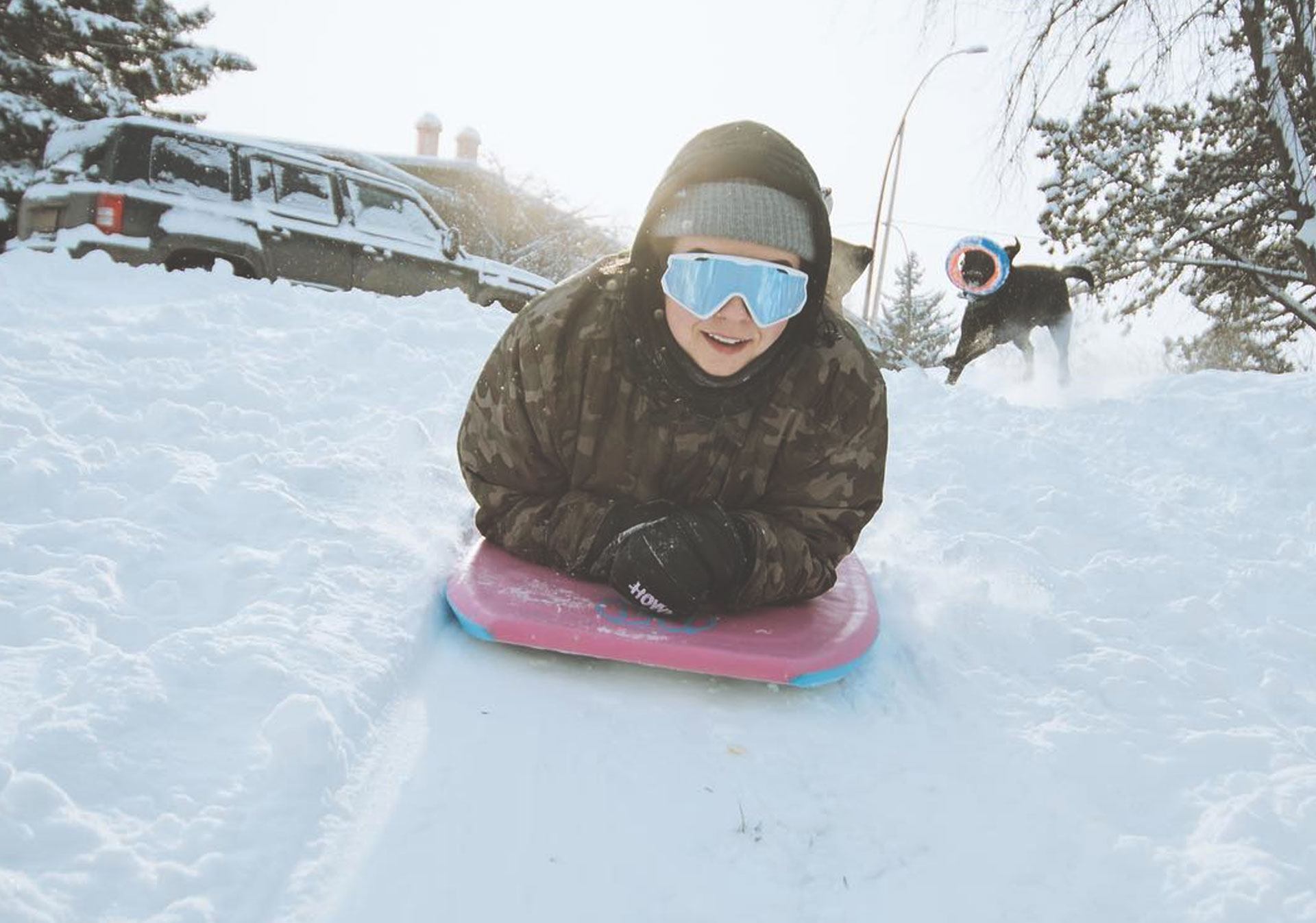 Go tobogganing in Calgary.