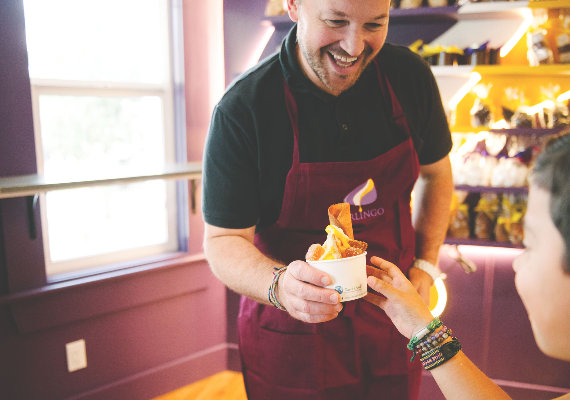 Soft serve ice cream from Berlingo.