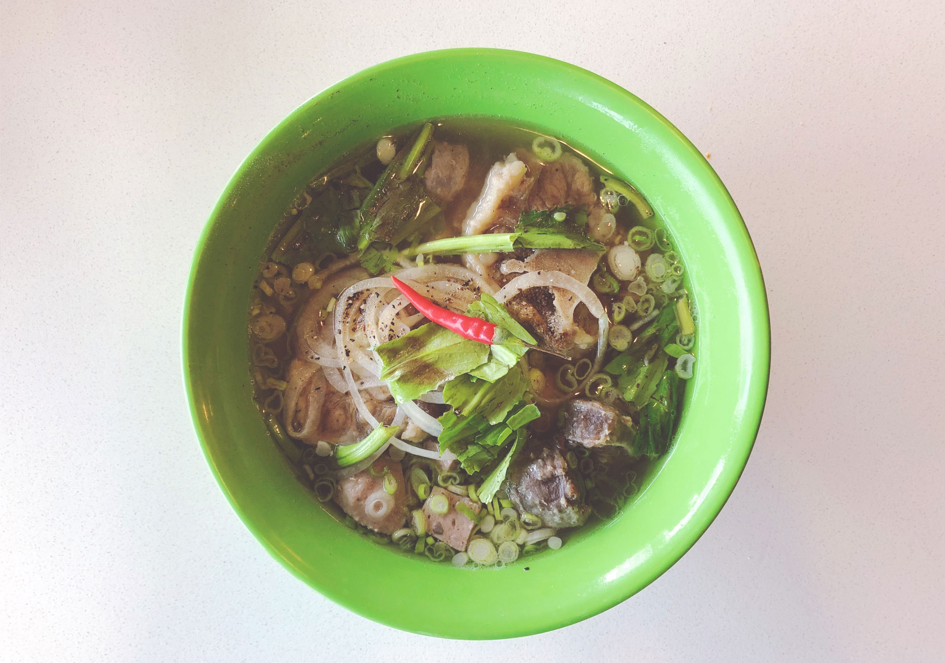 Pho Dau Bo has 18 different varieties of pho on the menu.