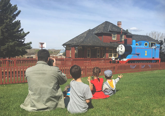 Watching Thomas working from the around the Park is as much fun as riding the train!