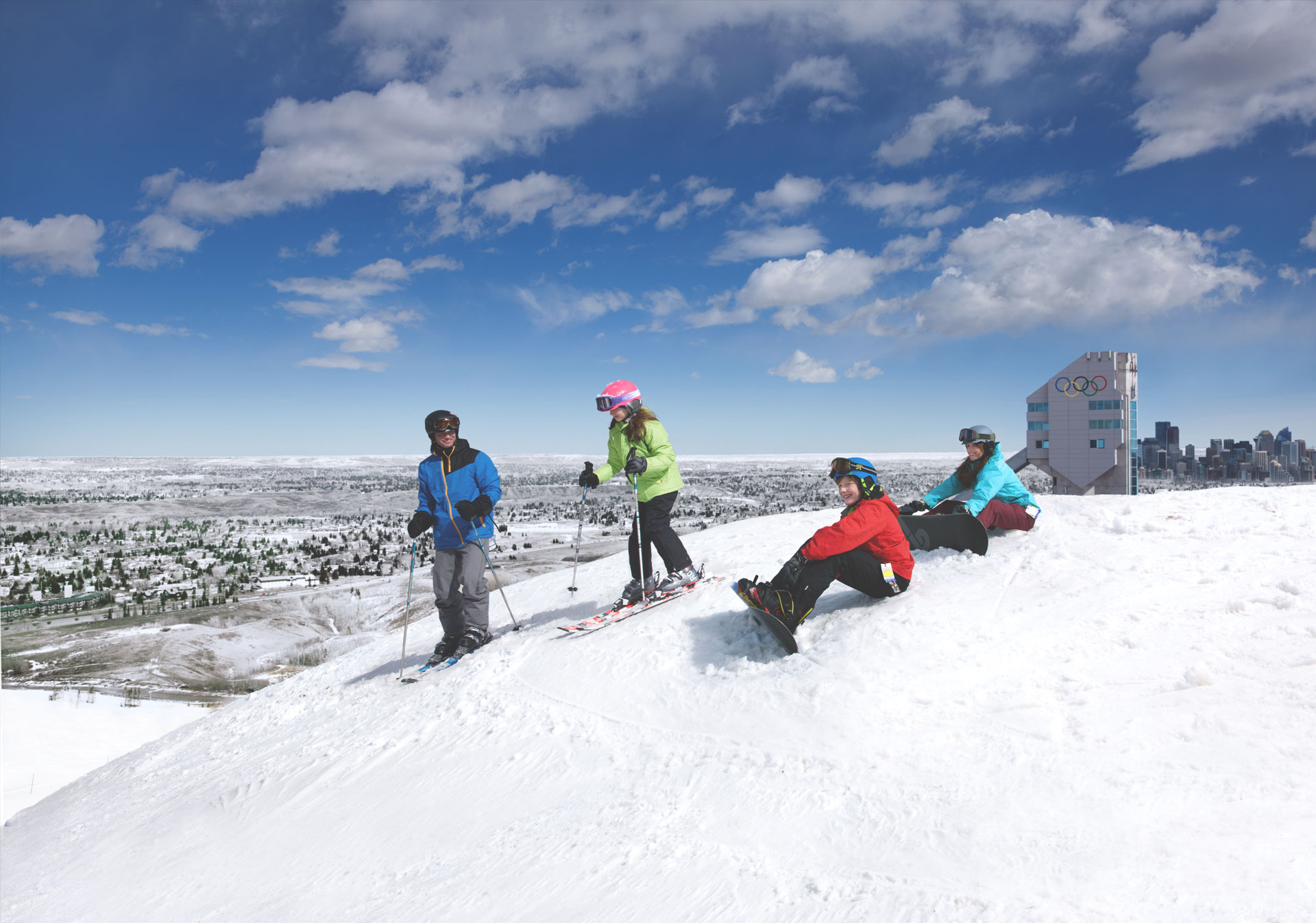 Celebrate Family Day skiing and snowboarding at WinSport in Calgary.