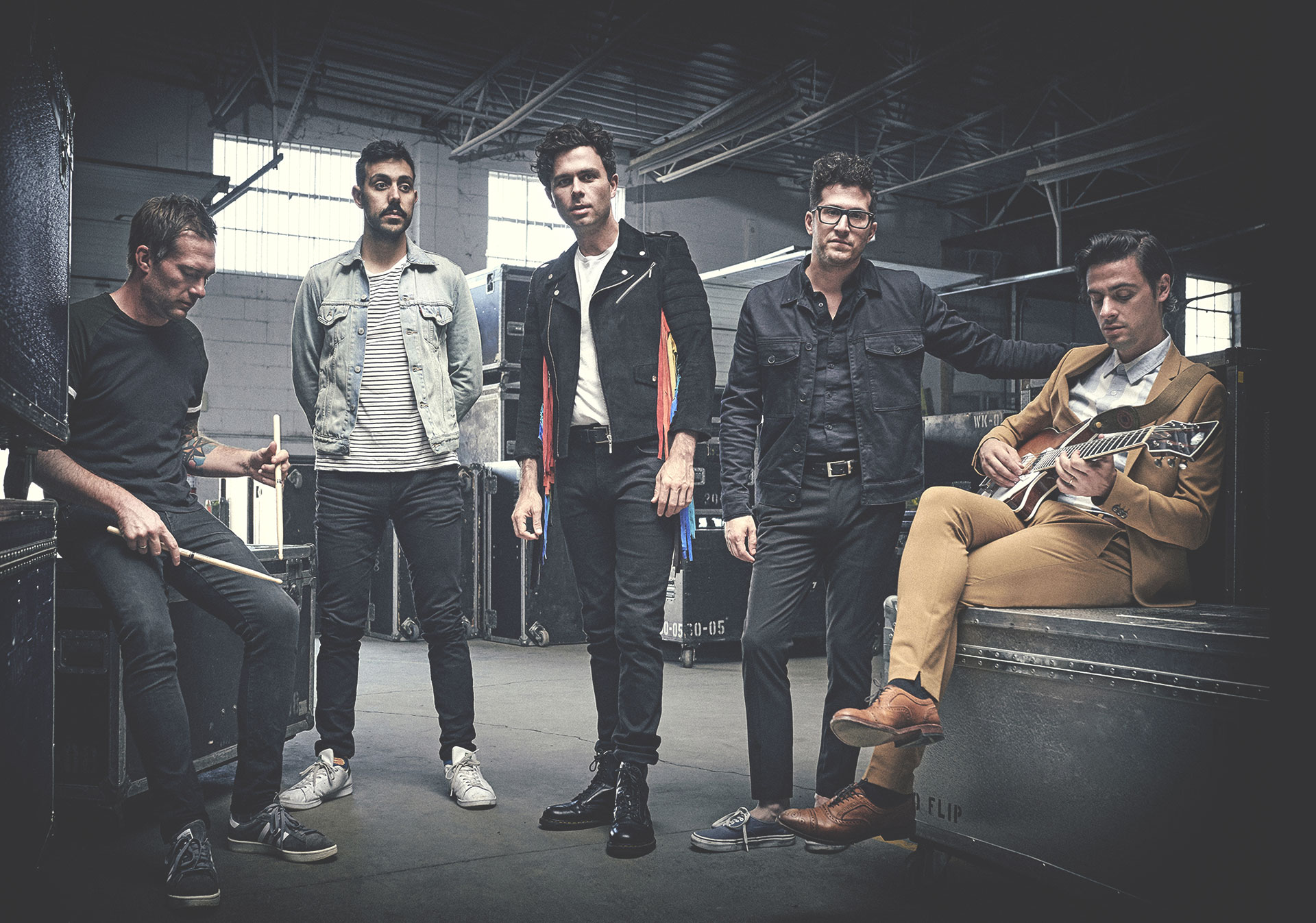 Arkells perform live at the Scotiabank Saddledome.