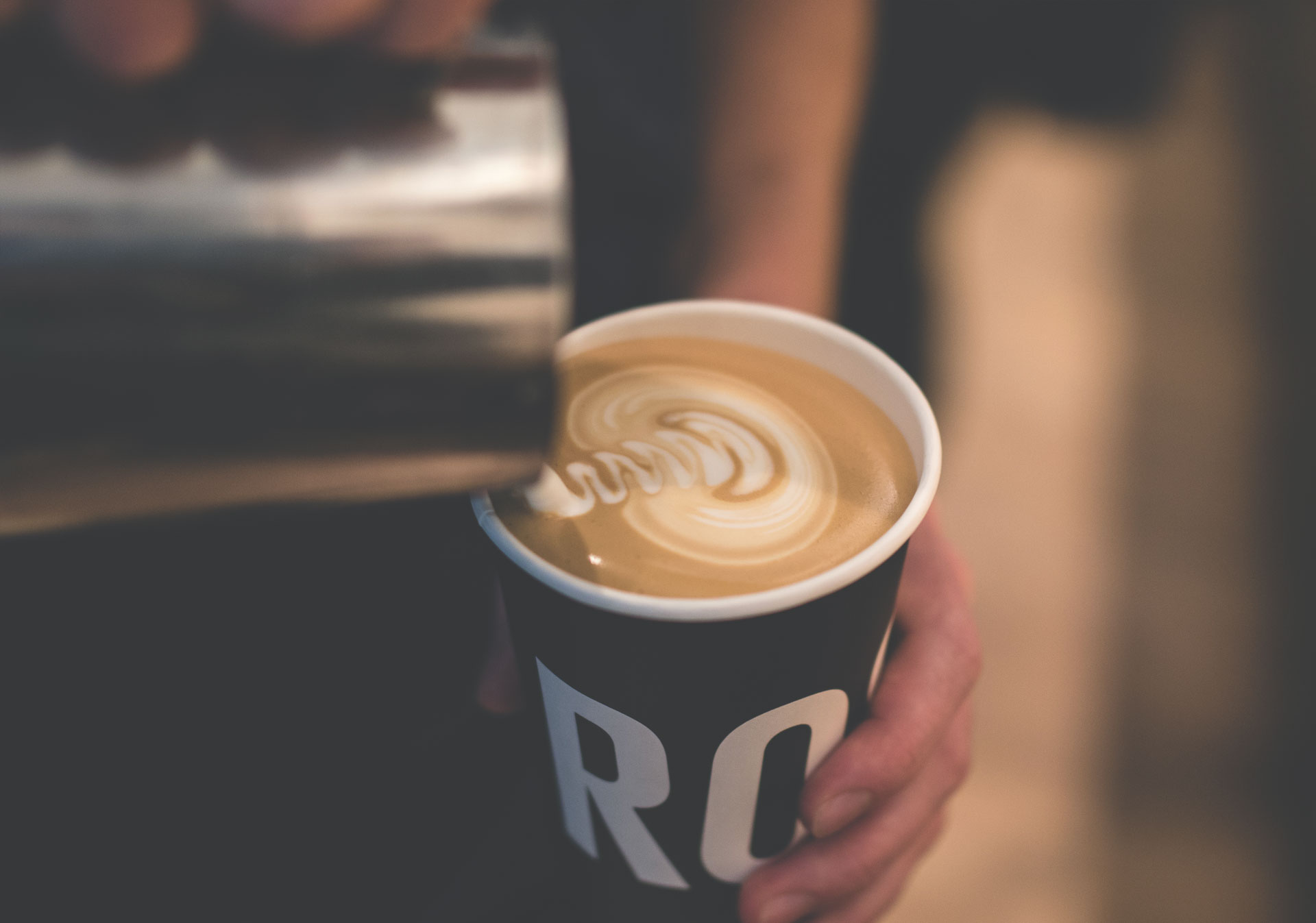 Get a premium coffee fix at Rosso Coffee Roasters.