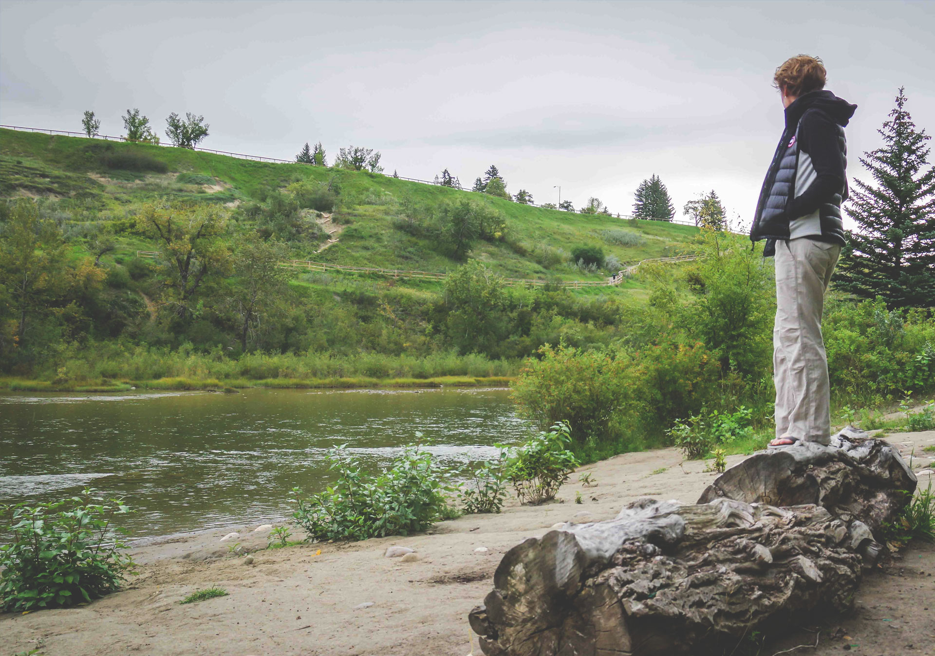 In many of Calgary’s parks, you’ll see scenes like this in the middle of a major city