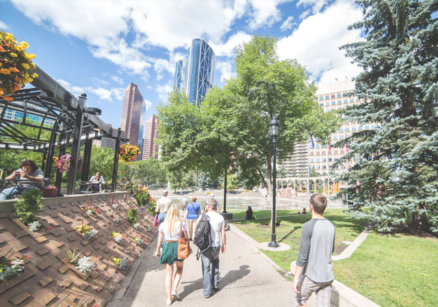 Tour Olympic Plaza in Calgary (Photo credit: Neil Zeller).