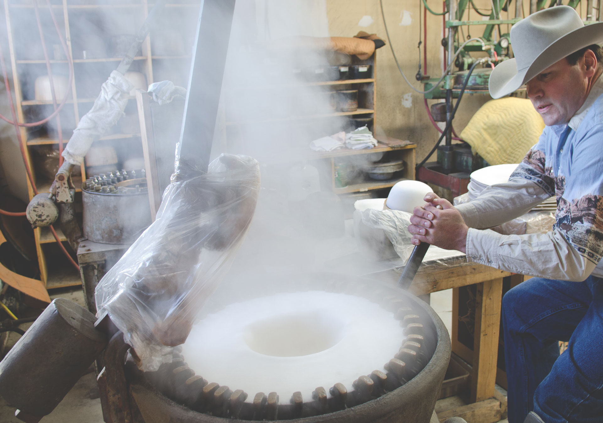 Get a custom made felt cowboy hat at Smithbilt Hats in Inglewood.