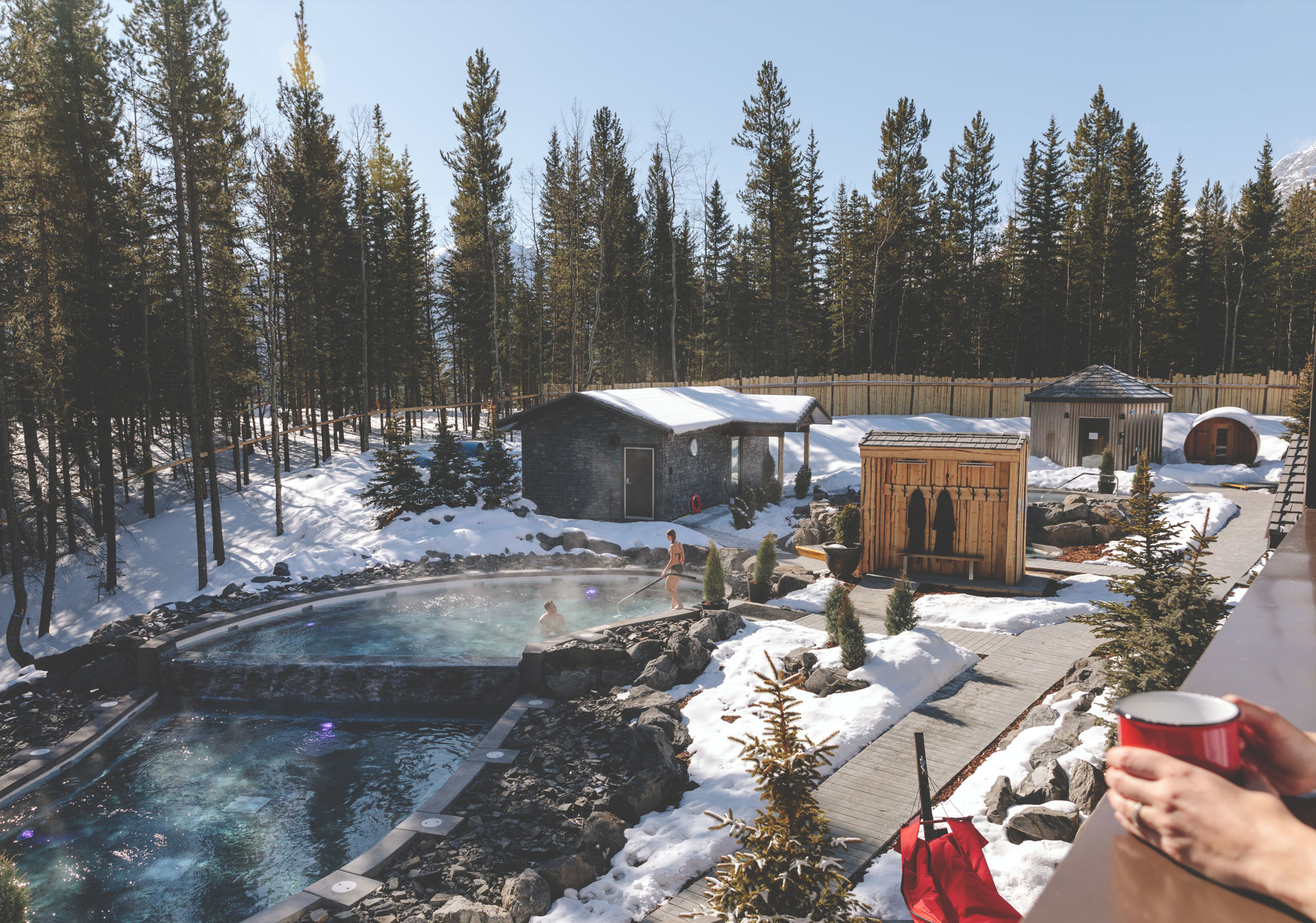Enjoy a unique Scandinavian hydrotherapy experience (Photo credit: Travel Alberta/Mike Seehagel).