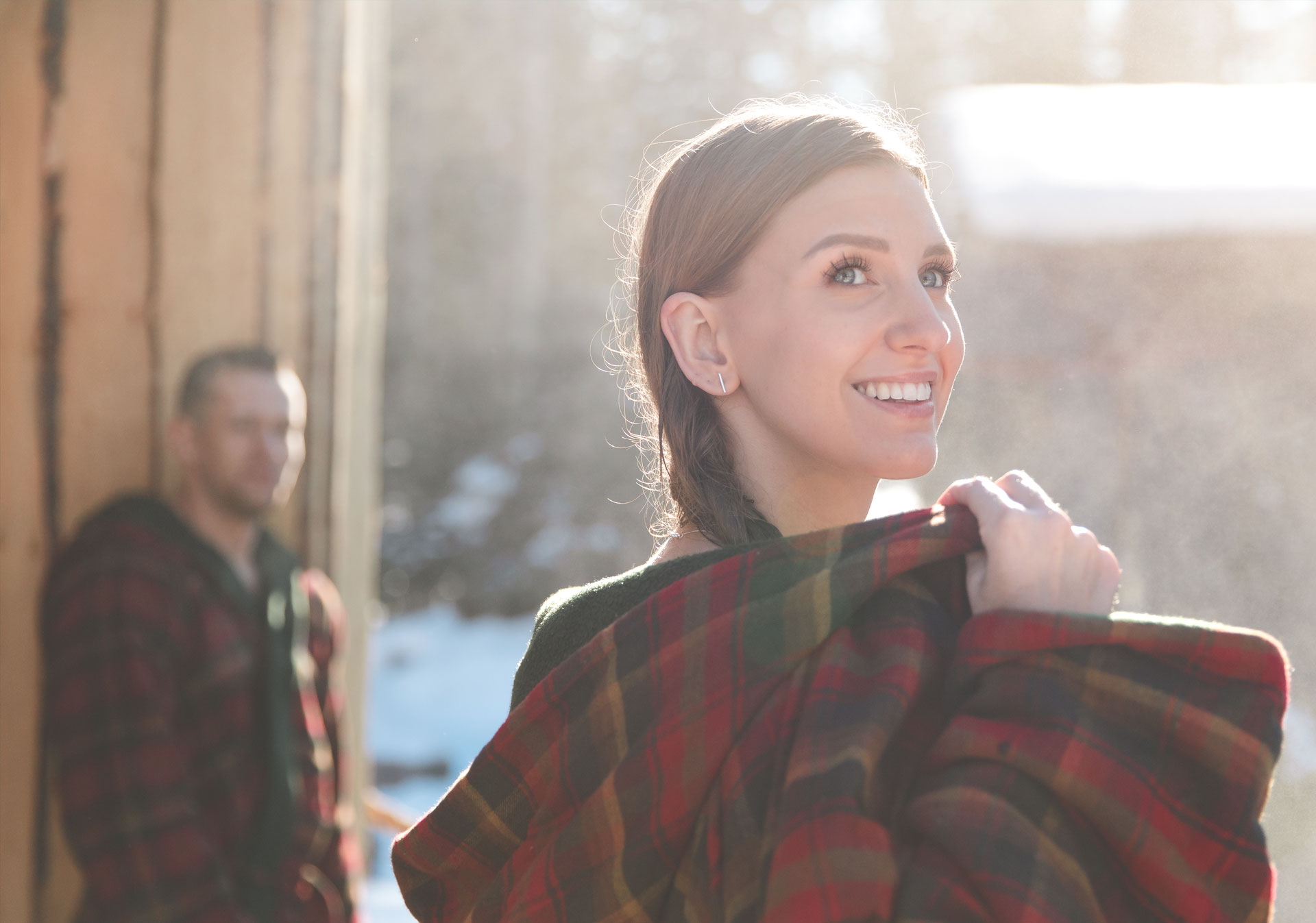Cozy robes are provided with admission to the spa (Photo credit: Travel Alberta/Mike Seehagel).