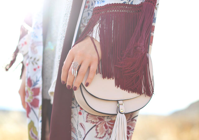  A saddle style bag is on trend and keeps both hands free to enjoy the Calgary Stampede.