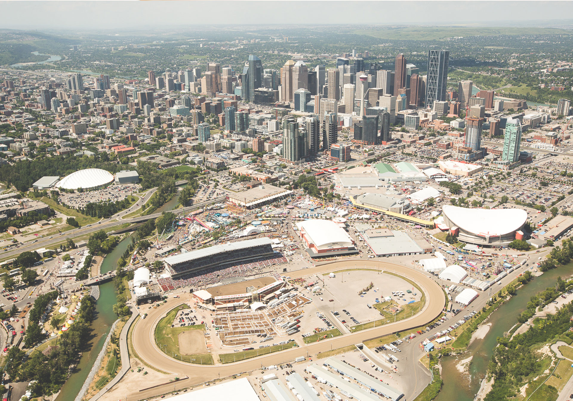 There are many ways to get to Stampede Park.