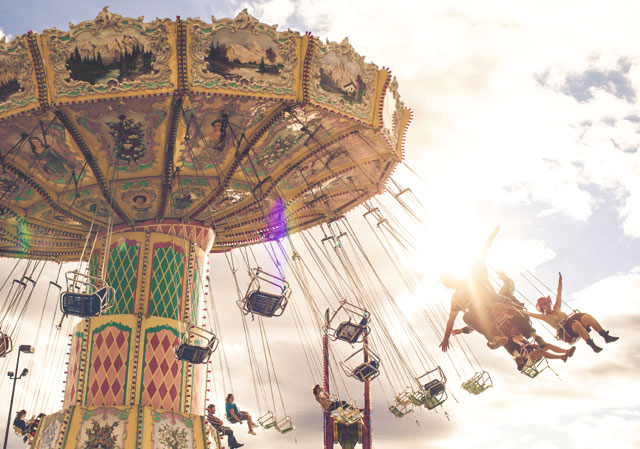 The Stampede Midway has rides for everyone in the family.
