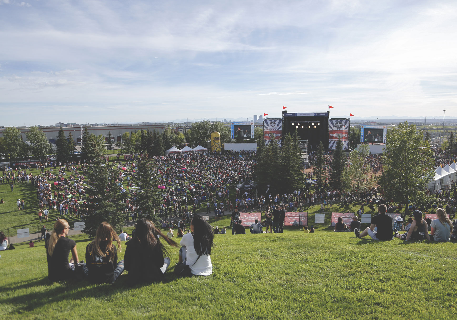 Country Thunder takes place at Prairie Winds Park in Calgary.