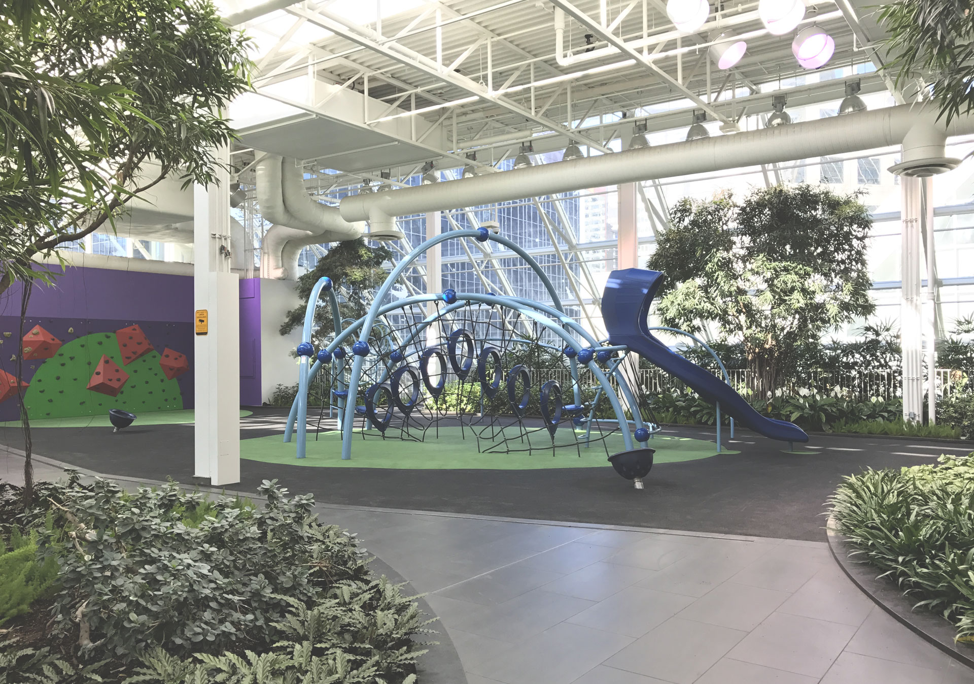 Let your kids enjoy the fun at the playground in the Devonian Gardens.