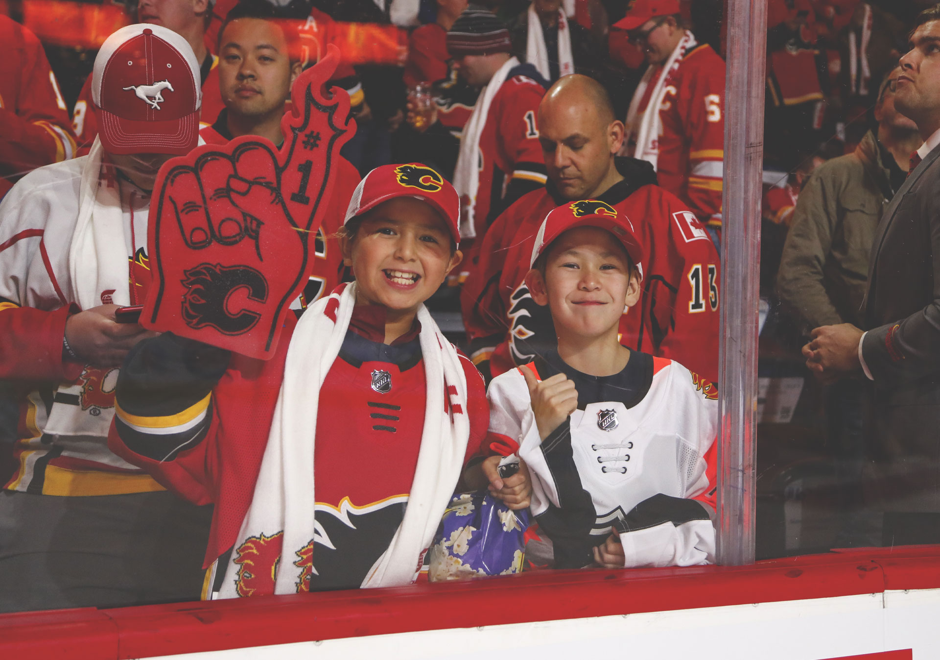 NHL action with the Calgary Flames