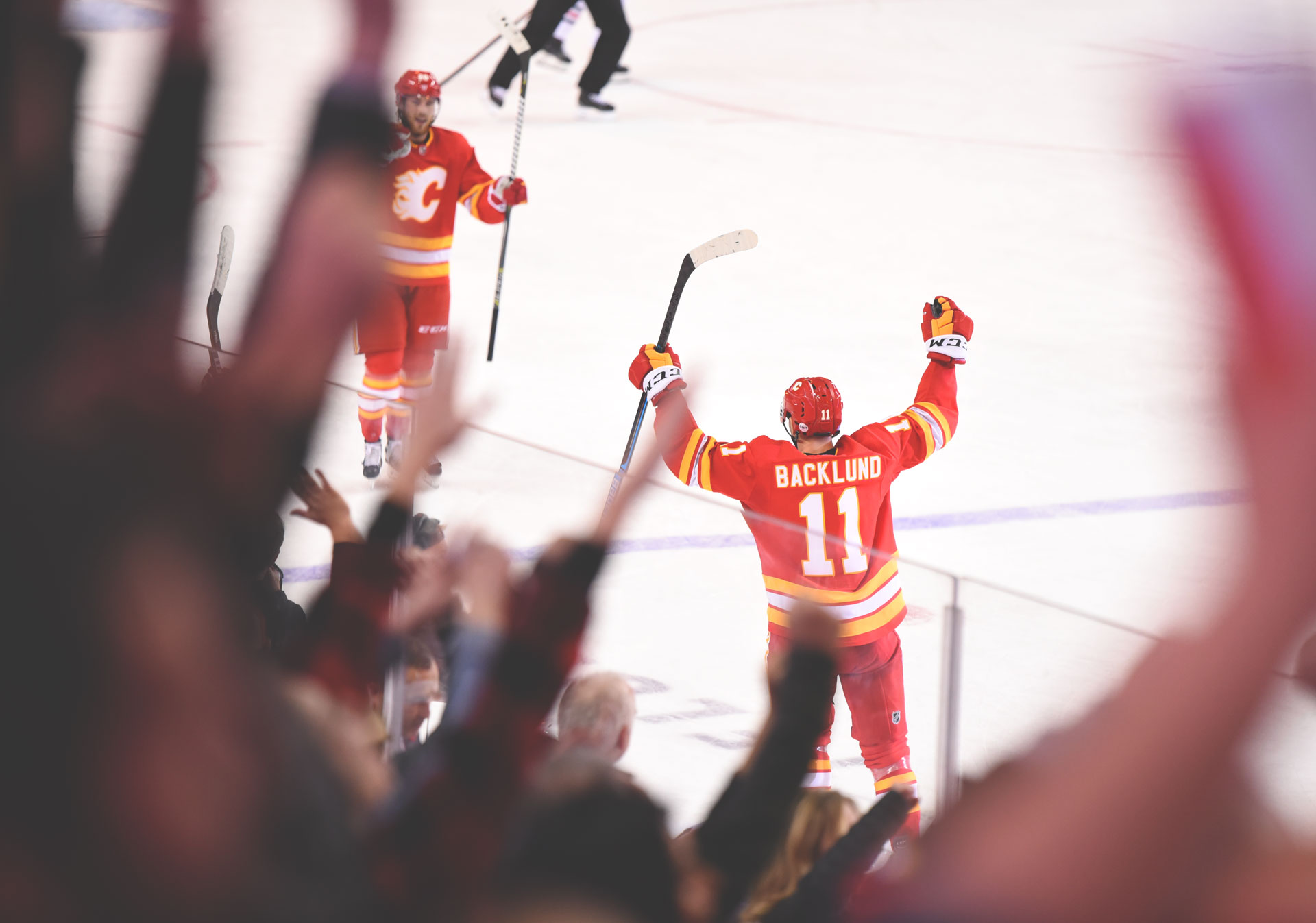 NHL action at the Scotiabank Saddledome.