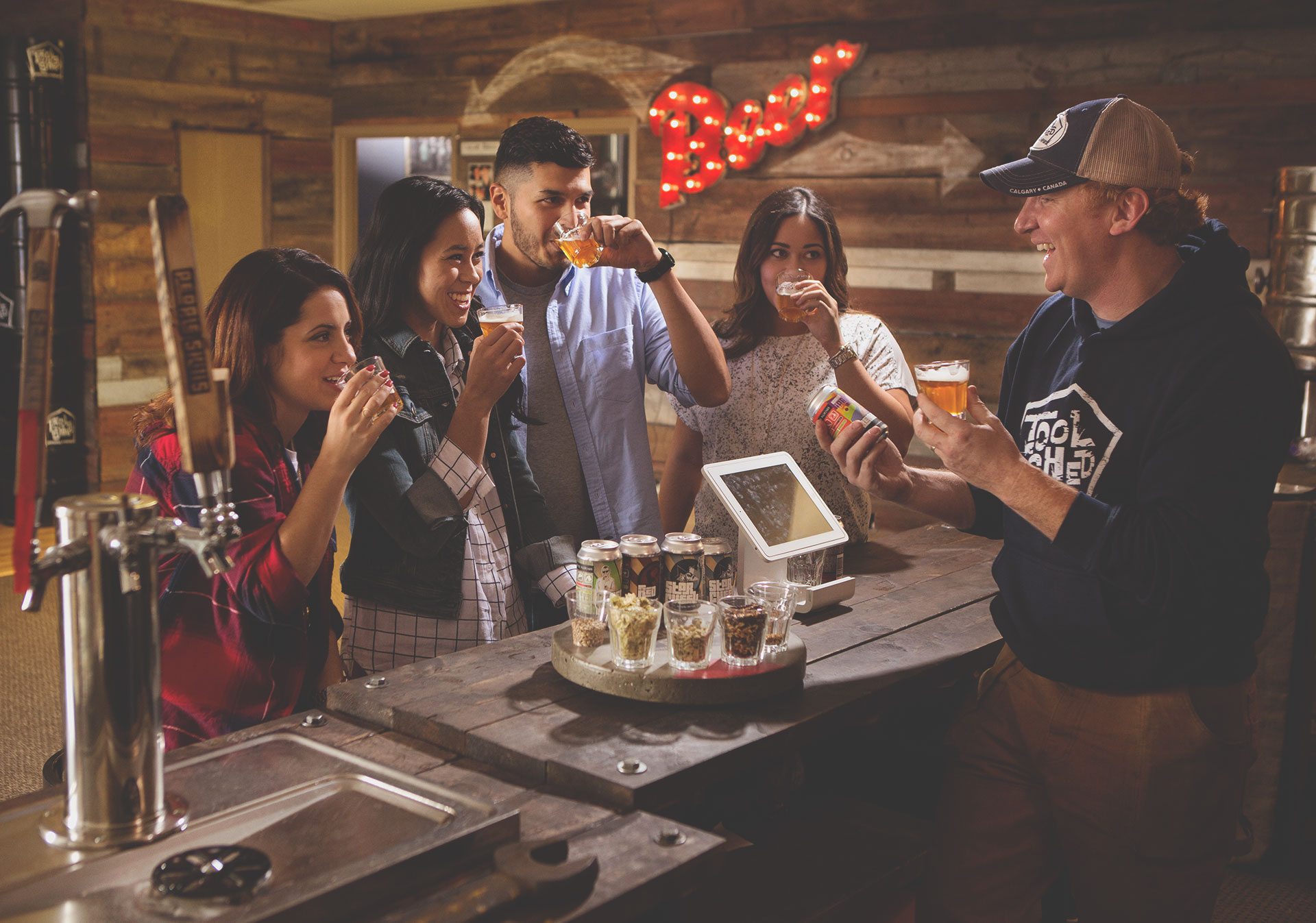 Tasting tour at Tool Shed Brewery
