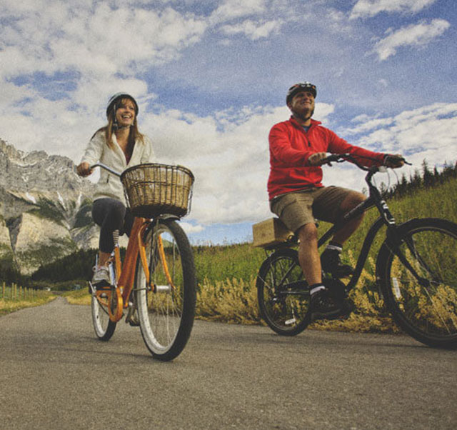 Biking around Banff