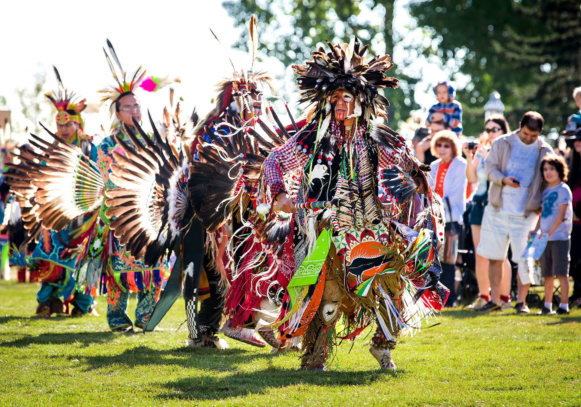 Indigenous ceremony dancing Calgary