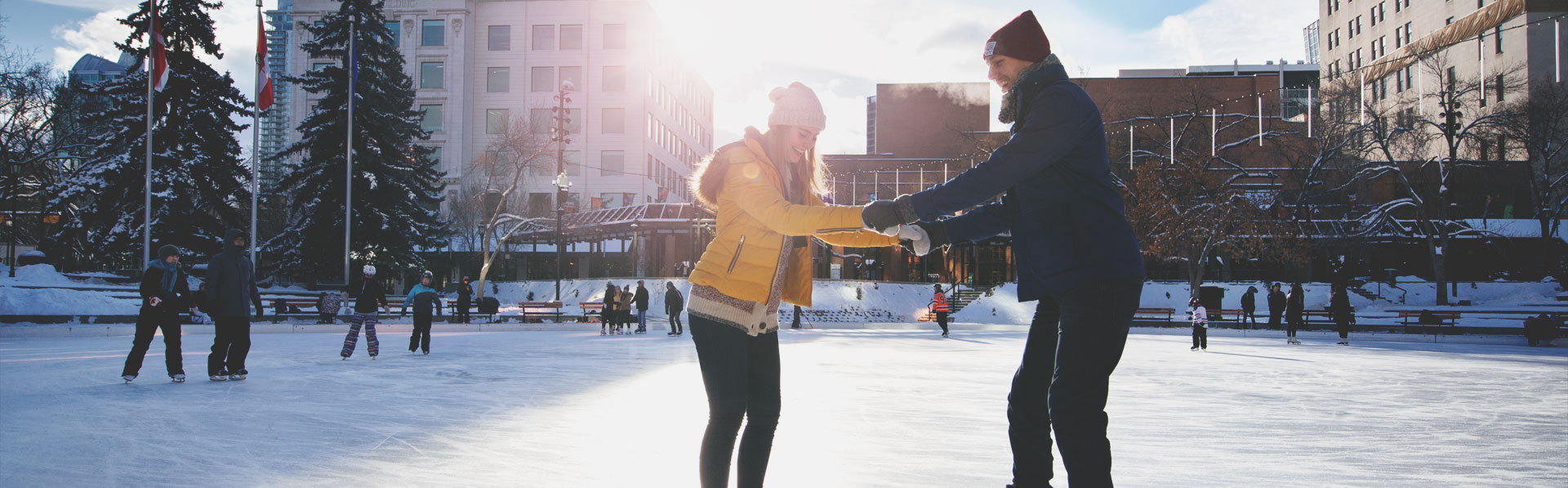 Olympic Plaza skating rink