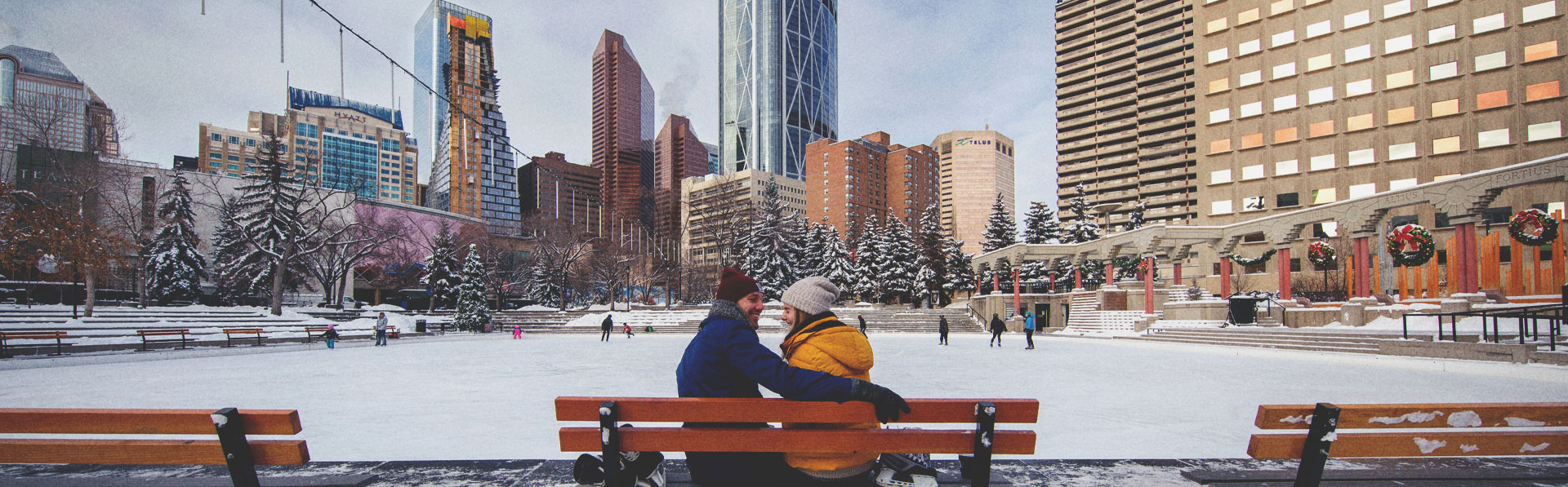 Olympic Plaza skating rink