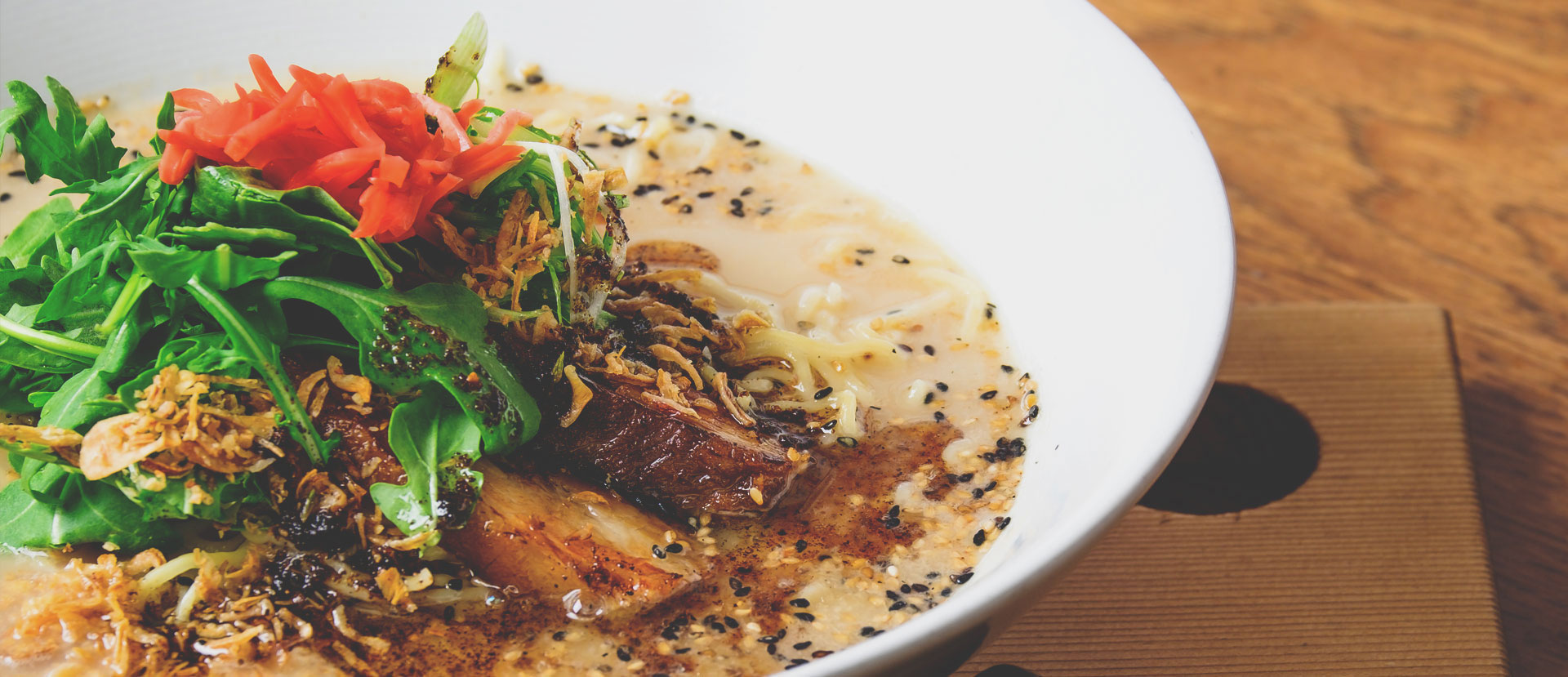 Hot ramen at Goro + Gun in Calgary.