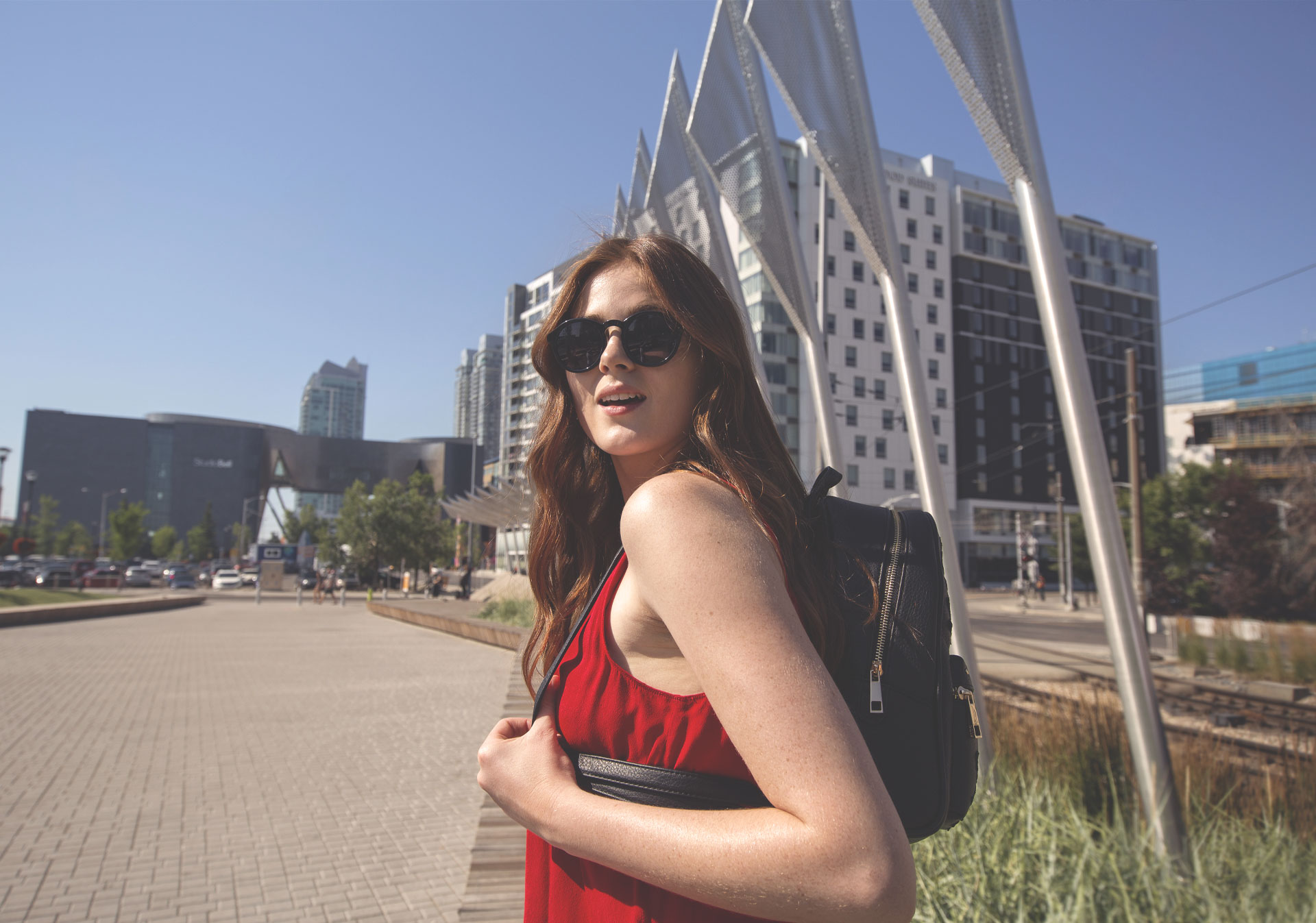 Exploring East Village by foot (Photo credit: Travel Alberta/Roth & Ramberg)