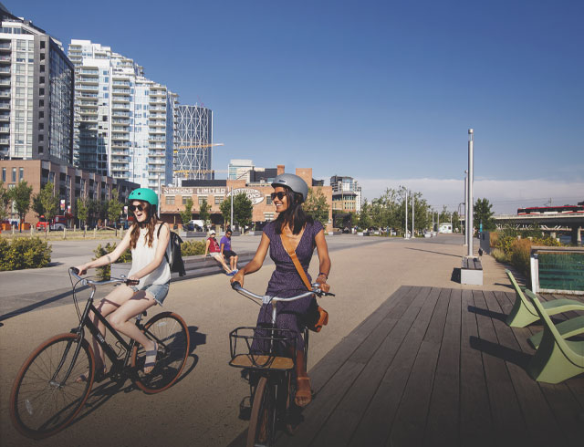 Biking in Calgary