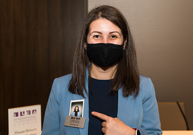 Masks during networking event
