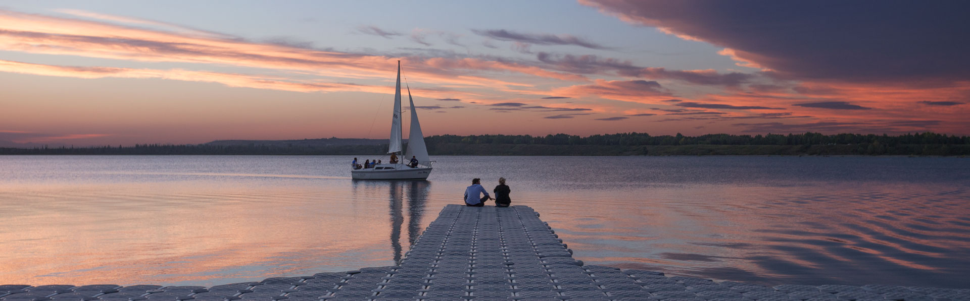 boating on Glenmore Reservoir
