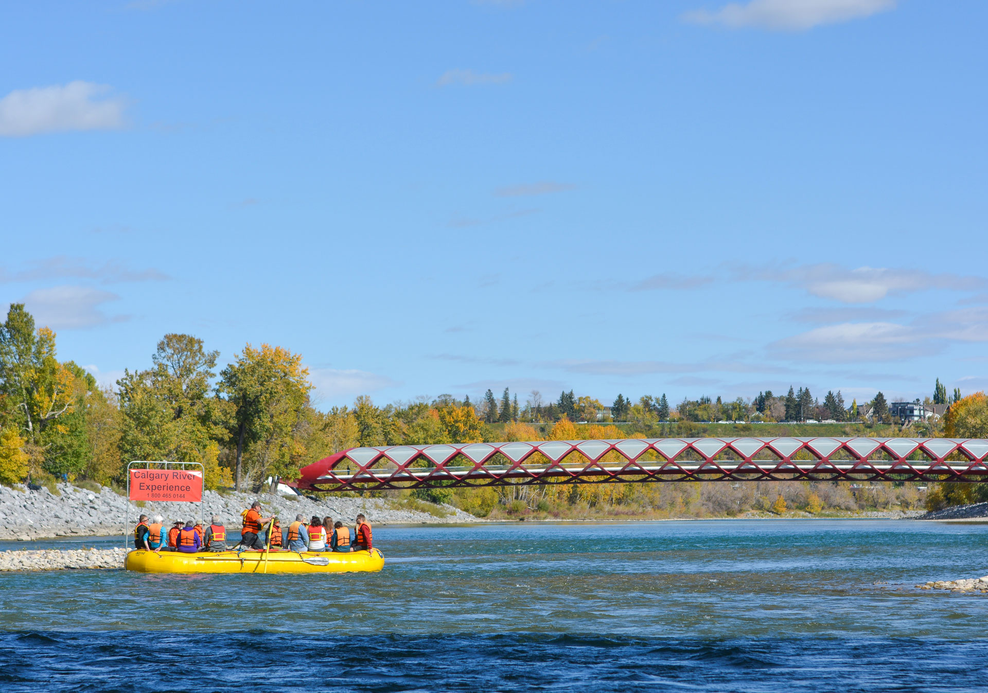 River rafting in Calgary with the Calgary River Experience (Photo credit: Travel Alberta/Caitlyn Giorgio).