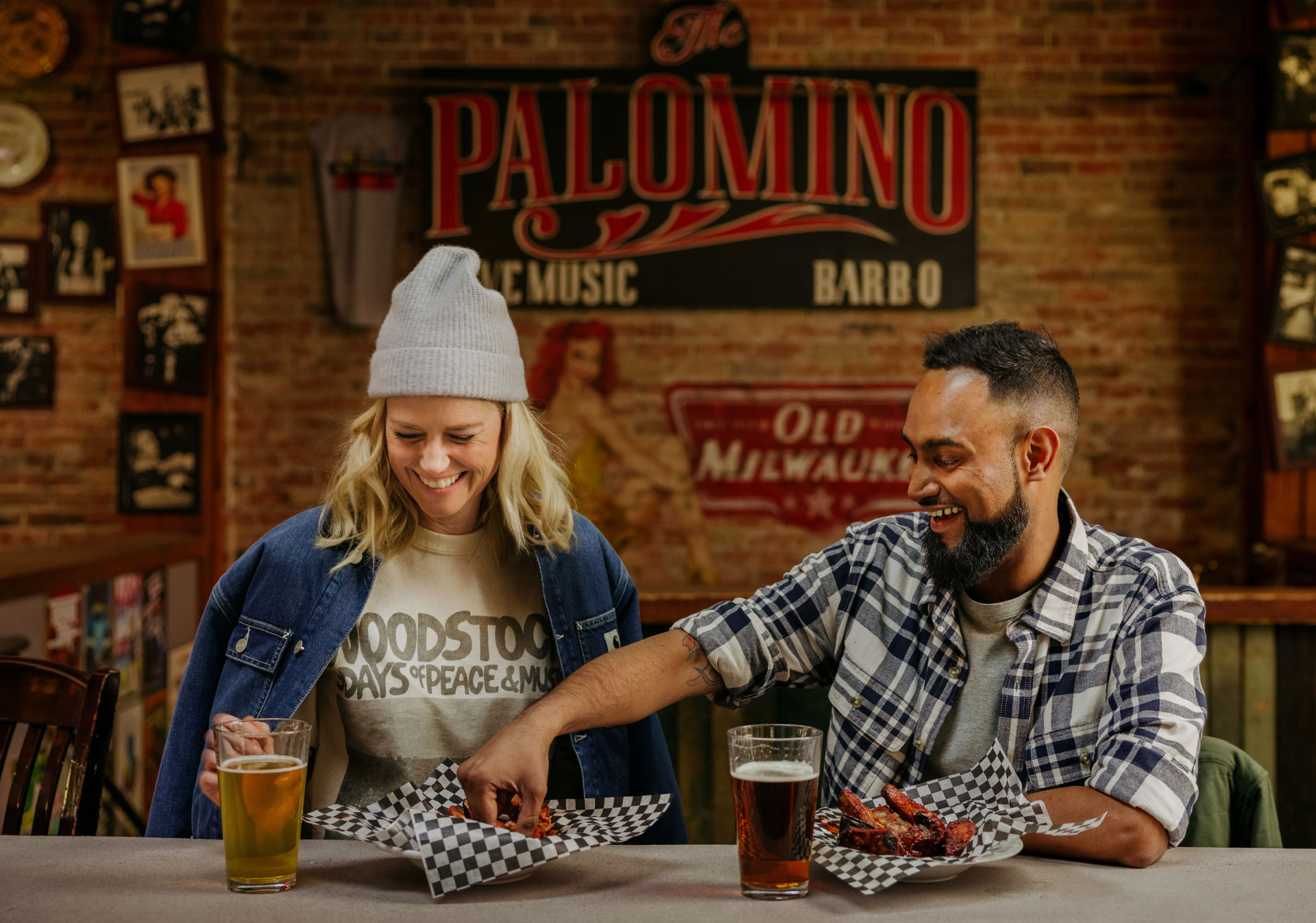 Enjoy tasty barbecue and live music at The Palomino Smokehouse.