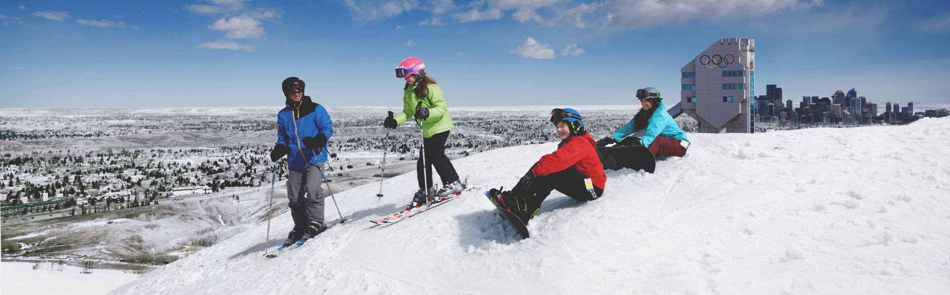 Skiing at WinSport Calgary