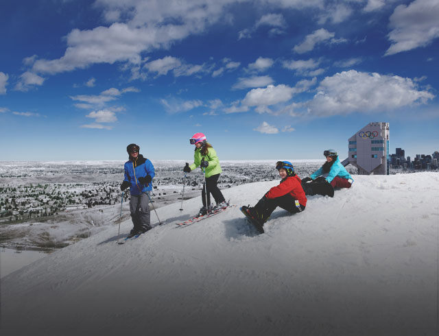 Skiing at WinSport Calgary