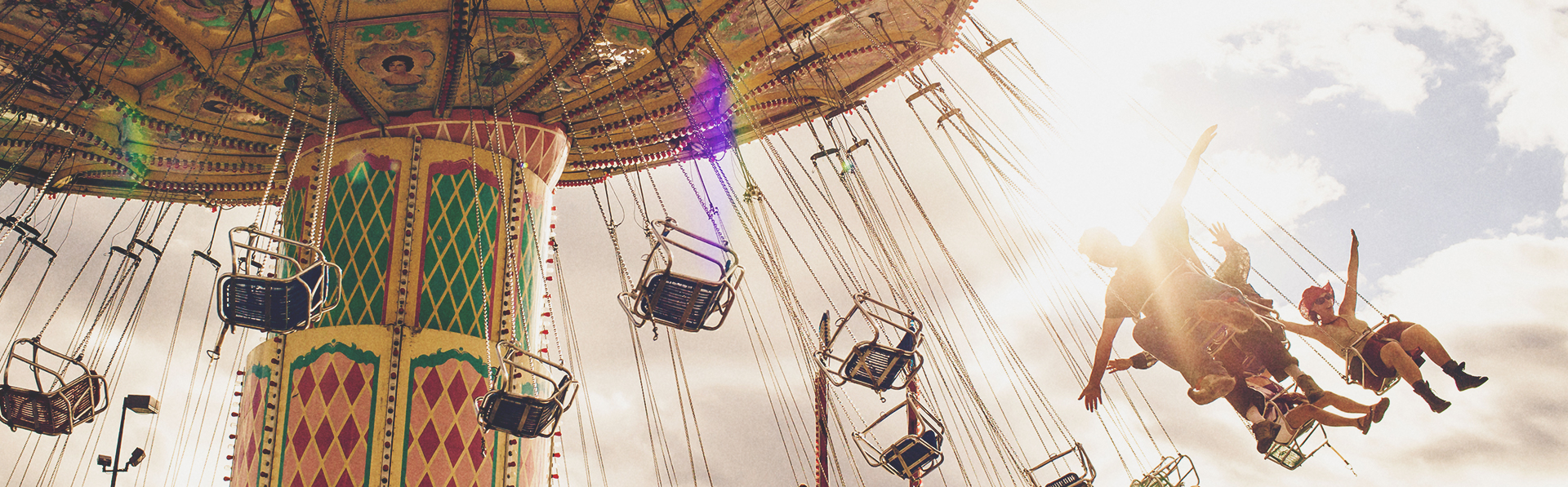 Swinging chairs ride at the Calgary Stampede